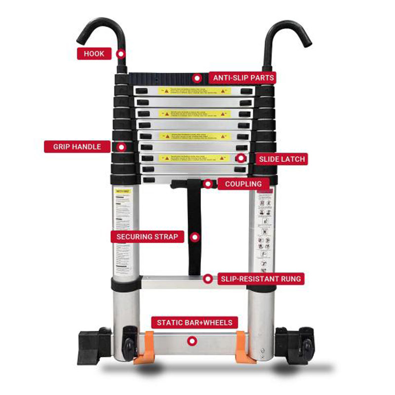 Aluminum Single Side Telescopic Ladder