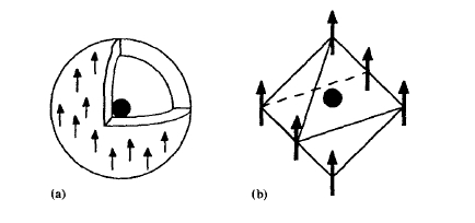 Fields acting on central spins in cubic and spherical environments