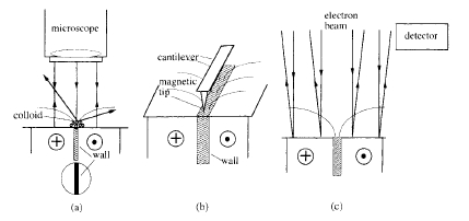 Stray field methods of domain observation