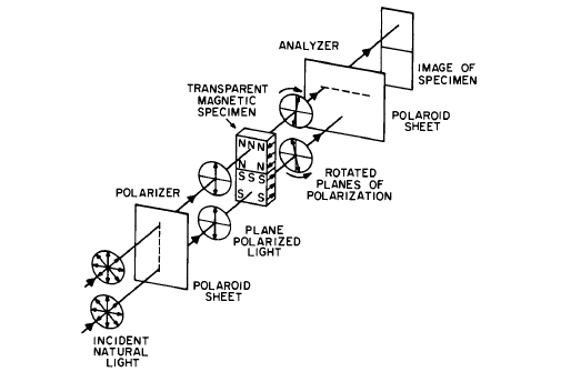 The Faraday method for observing domains