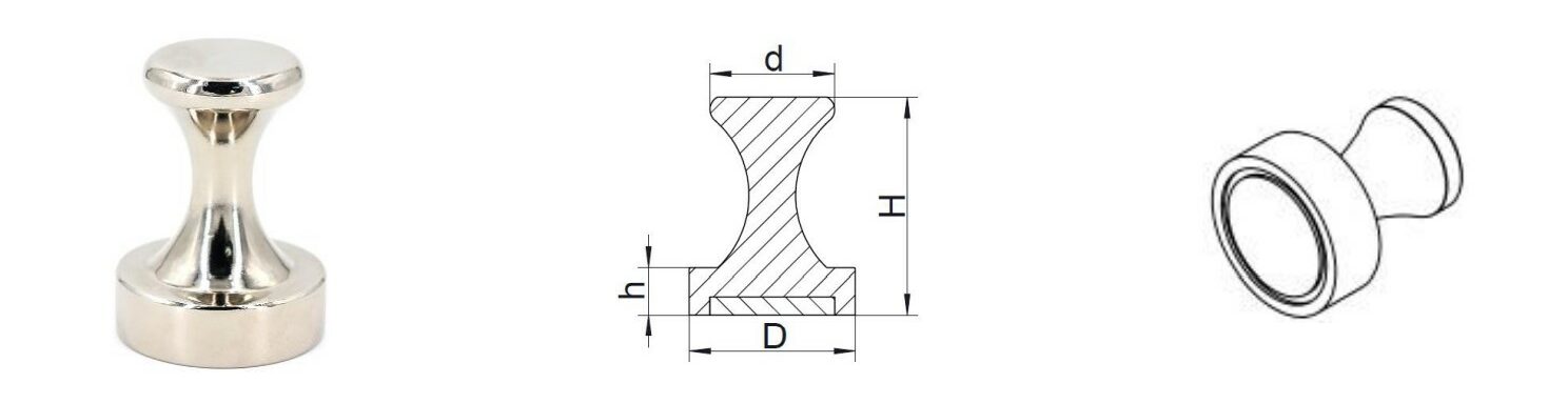 Neodymium pin magnet