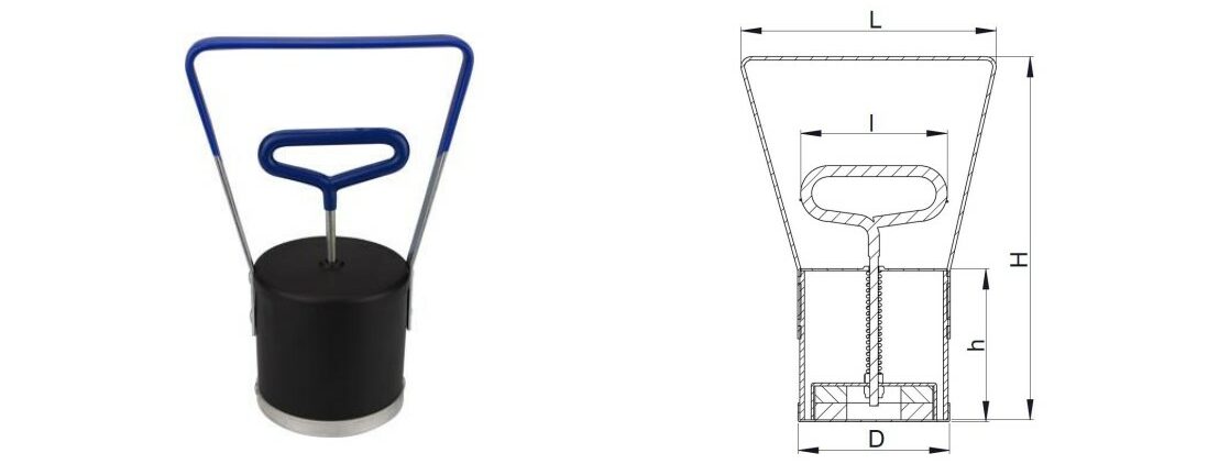 Cylindrical magnet catcher