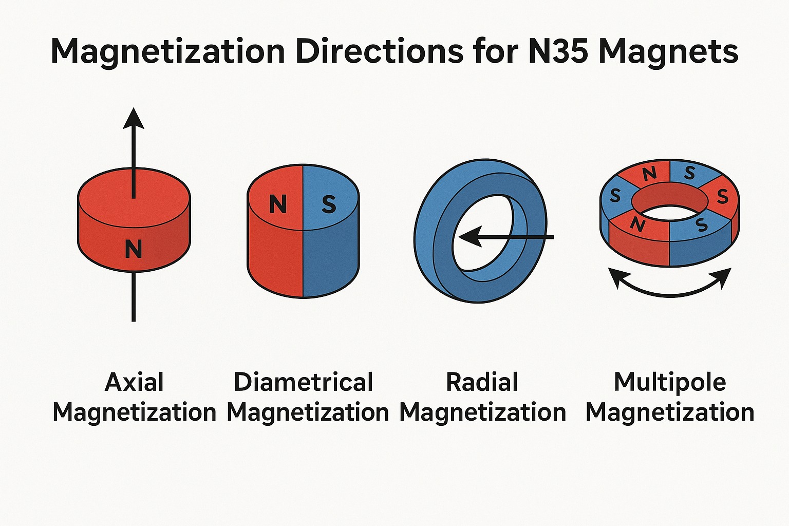 Magnetization Directions for N35 Magnets Magnetization Directions for N35 Magnets