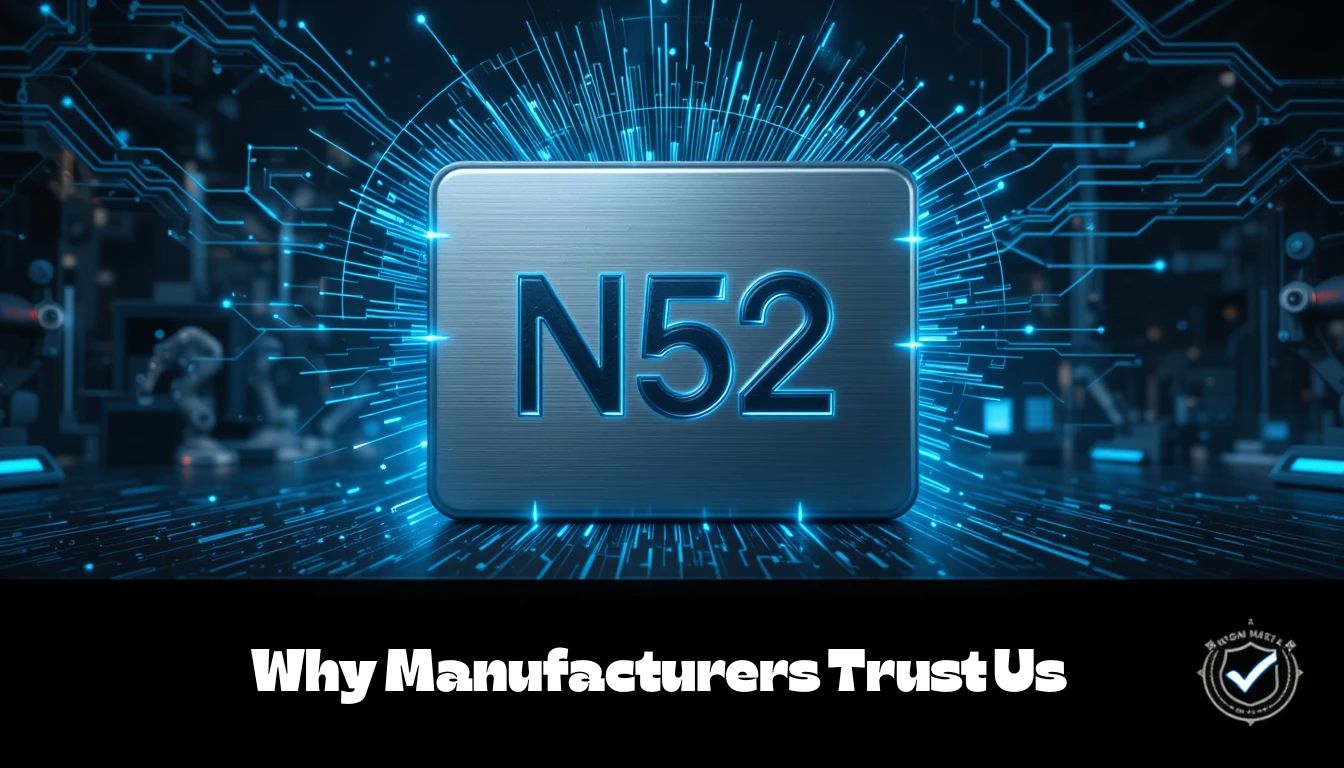 N52 Grade Neodymium Magnets Why Manufacturers Trust Us