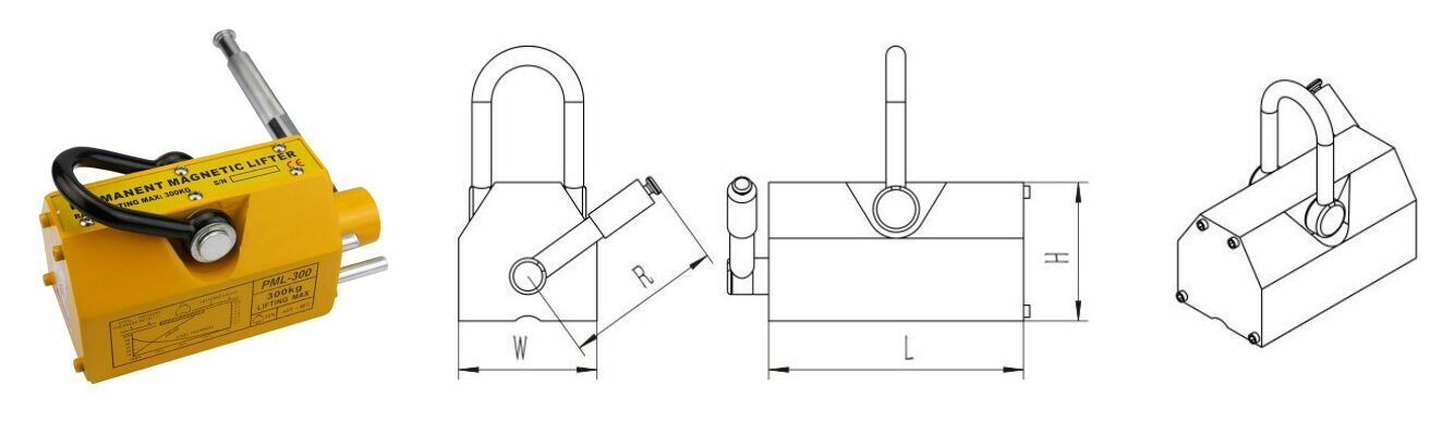 Permanent magnet lifter