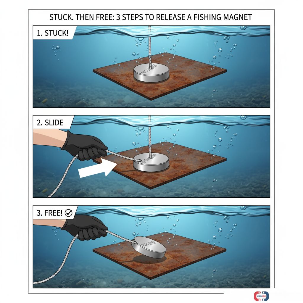 magnet fishing stuck release steps ningbomag magnet fishing stuck release steps ningbomag